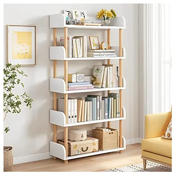 OSCHF Wooden Open Bookcase – White