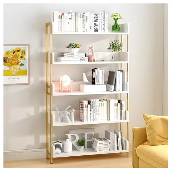 OSCHF Libreria aperta larga – Bianco e oro