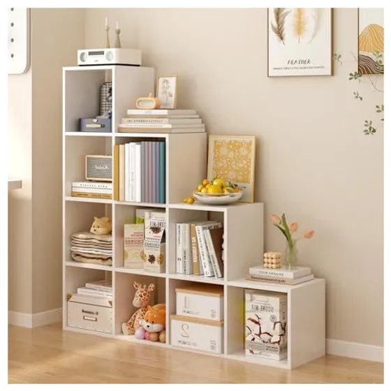 OSCHF Ladder Cube Bookcase – White