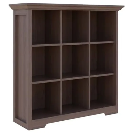 OSCHF Bücherregal mit Sockel – Walnuss