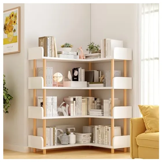 OSCHF Reversible Corner Bookshelf – White